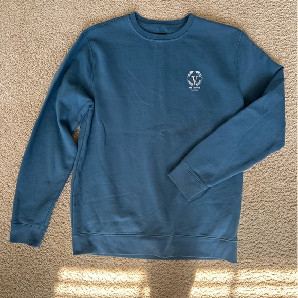 Vans leisure, teal crewneck sweatshirt size large - Picture 4 of 13